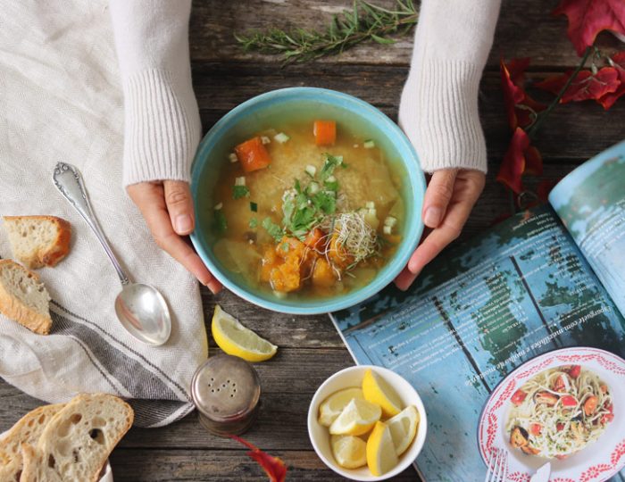 recetas de invierno, como hacer sopa, ideas de cenas saludables, recetas fáciles y sanas, qué comer hoy, qué cenar saludable