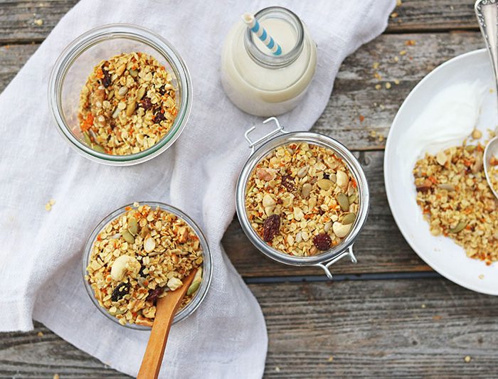 granola casera, como hacer granola en casa, ideas de desayunos, desayunos saludables,