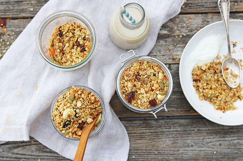 granola casera, como hacer granola en casa, ideas de desayunos, desayunos saludables, 
