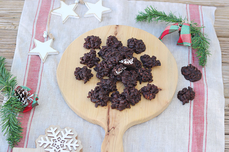Rocas de chocolate saludables (Video-receta de Navidad  🎄)