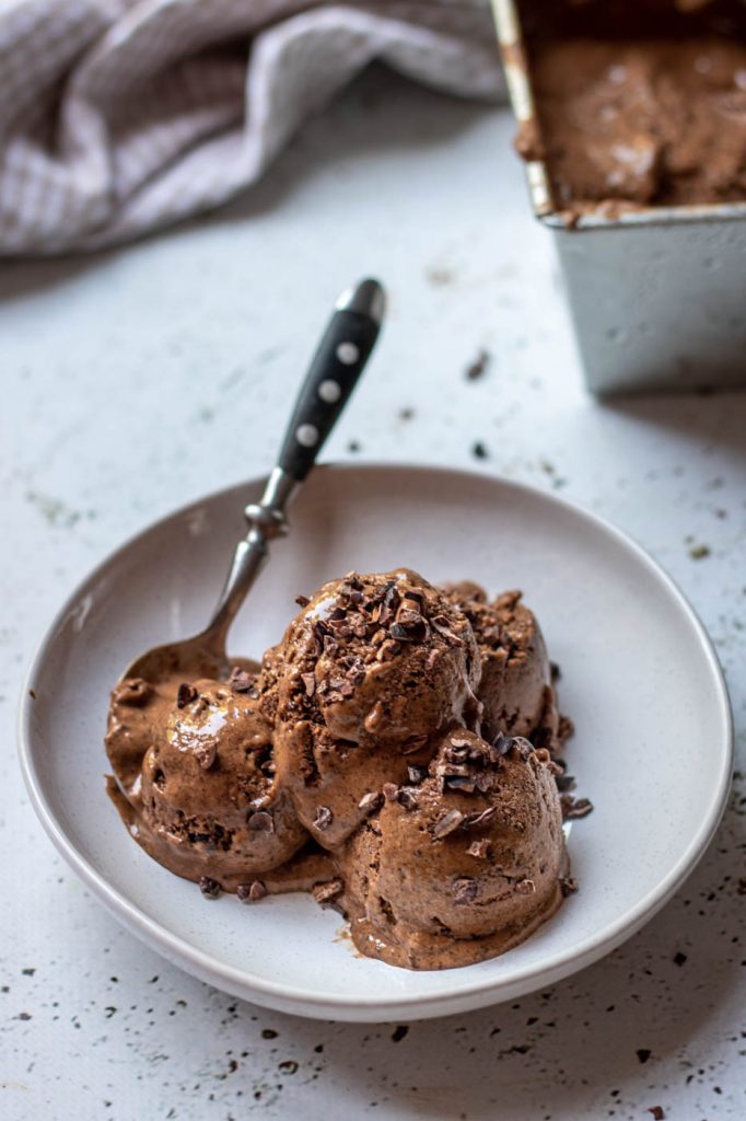 receta de helado saludable, como hacer helado de chocolate saludable, helado casero sano, receta helado chocolate sano, receta helado sin azucar, helado sano, helado facil y rapido
